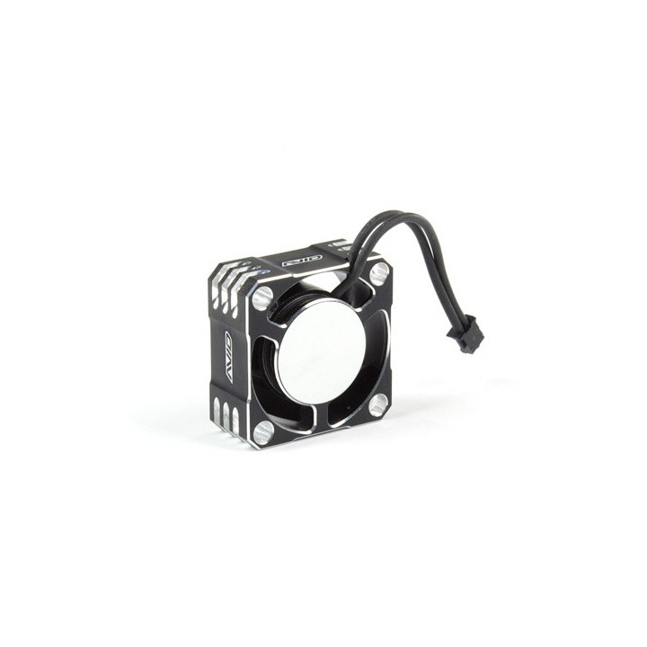 25mm Aluminum High Speed Cooling Fan Black/Silver