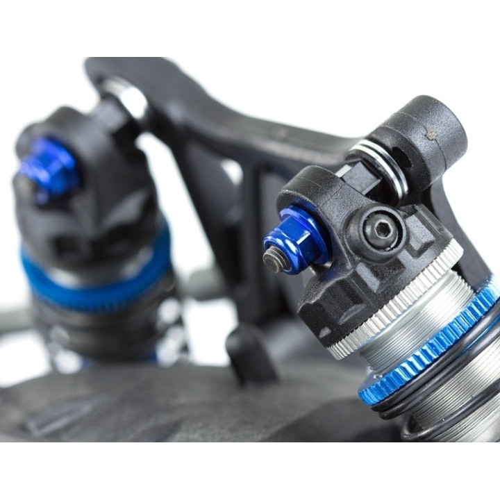 Ecrous Nylstop M3 épaulés Aluminium Bleus (10) associated B6