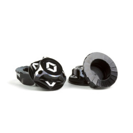 Ecrous de roues borgnes 1/8 17mm noirs (4) fermés