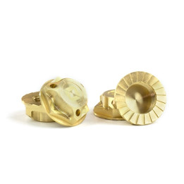 Ecrous de roues borgnes 1/8 17mm laiton (4)