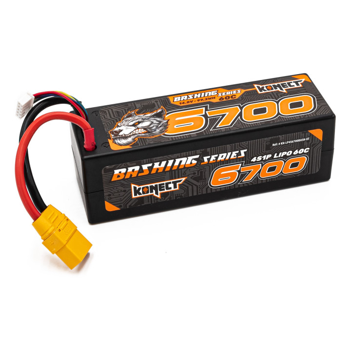 Konect Lipo Battery 6700mah 14.8V 60C 4S XT90