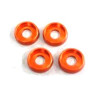 Rondelles incurvees 4mm. (4) Orange AMR AMR-027OR - RSRC
