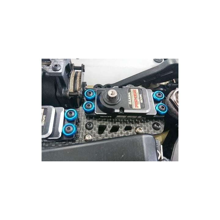 M3 Flat Head Washer (4) Light Blue