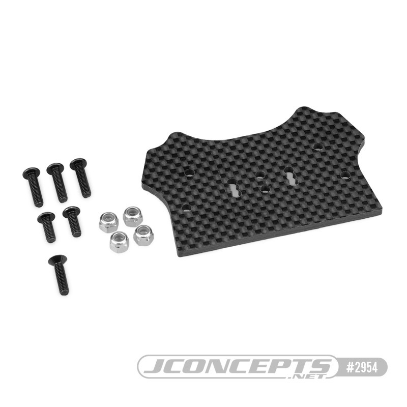 Support carbone HB D8T Evo 3 pour carrosserie F2 Truggy Bruggy 2954