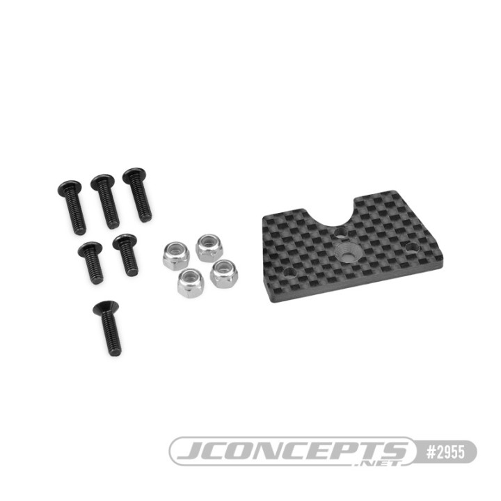 Support carbone Tekno NT48 2.8 pour carrosserie F2 Truggy Bruggy 2955