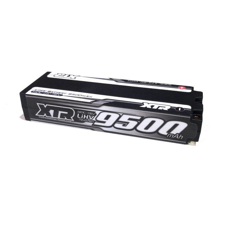 XTR Lipo Battery 9500mAh 7,6HV 5MM 140C stick 1/10 touring and GT8
