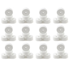 Pack of 48 White 83mm Dish Wheels (24 pairs) Fastrace RS48W - RSRC