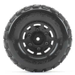 Extreme Tyre SC King Cobra on TRX Slash 2WD FrontBlack Rims