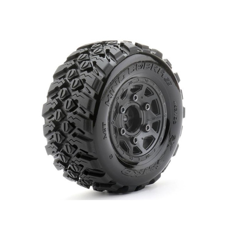 Extreme Tyre SC King Cobra on TRX Slash 2WD FrontBlack Rims