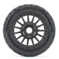 Extreme Tyre 1:8 Buggy Rockform Belted on Black Rim