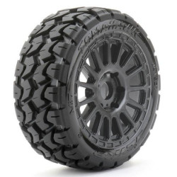 Extreme Tyre 1:8 Buggy Tomahawk Belted on Black Rim