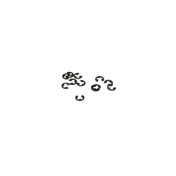 TLR6105 E-Clips, 3mm Shaft (12) TLR6105 Team Losi Racing RSRC