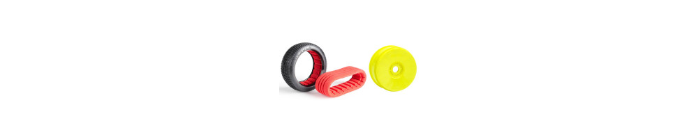 Pneus seuls à coller|Jantes|Inserts Matrix Racing buggy 1/8 compétition