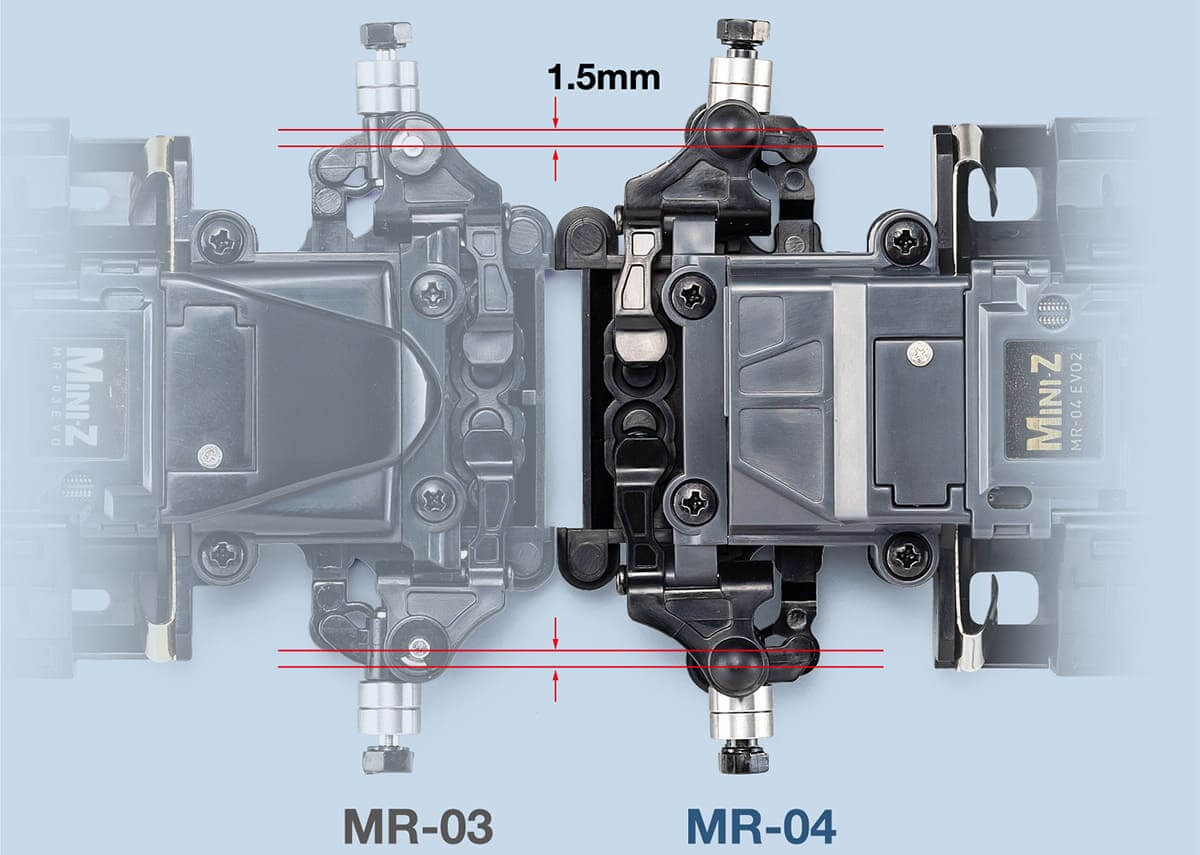 Mini-Z MR04 reduced offset