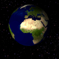 Earth spinning gif